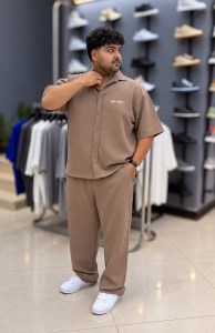 ست پیراهن شلوار مردانه سایز بزرگ مازراتی A.M