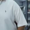 پیراهن مردانه سایز بزرگ لایوسل آستین کوتاه POLO رنگ کرم سایز 3XL