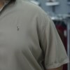پیراهن مردانه سایز بزرگ لایوسل آستین کوتاه POLO رنگ نسکافه ای سایز 4XL