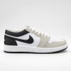 کتونی مردانه سایز بزرگ JORDAN 1 LOW TOP رنگ سفید مشکی سایز 47