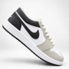 کتونی مردانه سایز بزرگ JORDAN 1 LOW TOP رنگ سفید مشکی سایز 47