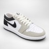 کتونی مردانه سایز بزرگ JORDAN 1 LOW TOP رنگ سفید مشکی سایز 47