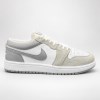 کتونی مردانه سایز بزرگ JORDAN 1 LOW TOP رنگ طوسی سفید سایز 44