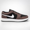 کتونی مردانه سایز بزرگ JORDAN 1 LOW TOP رنگ قهوه ای مشکی سایز 46