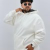 هودی بیسیک مردانه سایزبزرگ A.M2 رنگ سفید سایز 4XL