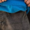بلوزدورس BOSS سه نخ داخل کرکی رنگ آبی سایز4XL