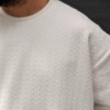 بلوزمزاکشی زیگزاکی تمام کش رنگ سفید سایز4XL