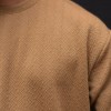 بلوزمزاکشی زیگزاکی تمام کش رنگ شتری سایز4XL