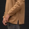 بلوزمزاکشی زیگزاکی تمام کش رنگ شتری سایز5XL