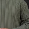بلوزمراکشی راه راه درشت تمام کش رنگ سبزسایز4XL