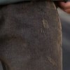 شلواراسلش جین دمپاساده کمرکش AF رنگ قهوه ای سایز6XL