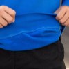 بلوزدورس دونخ ساده داخل کرکی رنگ آبی سایز3XL