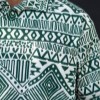 ست پیراهن شلوارک بیسکوییتی مائوری 1 رنگ سبزسایز5XL