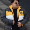 کاپشن دو رو سه رنگ ضدآب ECER ICON رنگ مشکی خردلی سایز5XL