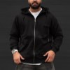 سوییشرت دورس کلاهدارساده PACO رنگ مشکی سایز5XL