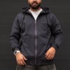 سوییشرت دورس کلاهدارساده PACO رنگ طوسی سایز3XL