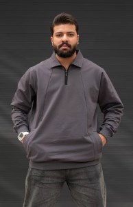 بلوزیقه دار نیم زیپ PACO