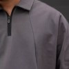 بلوزیقه دار نیم زیپ PACO رنگ طوسی سایز5XL