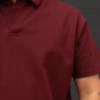 تیشرت یقه دارجودون PACO رنگ زرشکی سایز3XL
