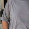 تیشرت پنبه بیسیک سادهAF رنگ نوک مدادی سایز4XL