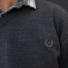 بافت ریز GANT یقه هفت رنگ ذغالی سایز5XL