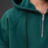 هودی کلاهدار نیم زیپ PACO رنگ سبز سایز4XL