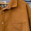 پیراهن فوتر کتی تک جیب رنگ آجری سایز6XL