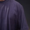 تیشرت مراکشی راه راه درشت آستین پاکتی رنگ طوسی سایز6XL