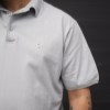تیشرت جودون یقه دارBRESHKA رنگ طوسی روشن سایز5XL