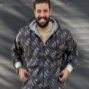 سوییشرت کلاهدار ICON رنگ مشکی سایز4XL