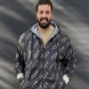 سوییشرت کلاهدار ICON رنگ مشکی سایز5XL