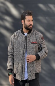 کاپشن پشمی یقه خلبانی
