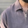 بلوزسلانیک یقه نیم زیپ NEXT رنگ زرشکی سایز4XL