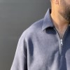 بلوزسلانیک یقه نیم زیپ NEXT رنگ سورمه ای سایز4XL