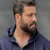 سوییشرت دورس پنبه کلاهدارPOLO رنگ سورمه ای سایز4XL