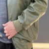 کاپشن چرم صنعتی داخل خز رنگ سبزسایز4XL