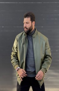 کاپشن چرم صنعتی داخل خز