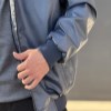 کاپشن چرم صنعتی داخل خز رنگ سورمه ای سایز4XL