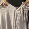 ست تیشرت شلوارک مراکشی qp رنگ کرم سایز3XL