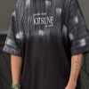 تیشرت پنبه-ماکان KITSUNEرنگ مشکی سایز5XL