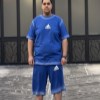 ست تیشرت-شلوارک پنبه ADIDASرنگ آبی سایز 4XL