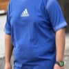 ست تیشرت-شلوارک پنبه ADIDASرنگ آبی سایز 4XL