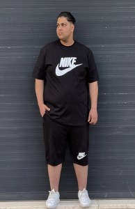 ست تیشرت-شلوارک پنبه طرح NIKE