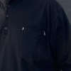 تیشرت پنبه یقه گرد سه دکمه رنگ مشکی سایز4XL