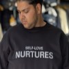 تیشرت ماکان طرح NURTURESرنگ مشکی سایز5XL