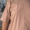 تیشرت پنبه بیسیک سادهAF رنگ شکلاتی سایز5XL