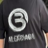 تیشرت پنبه طرح B رنگ مشکی سایز 5XL