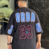 تیشرت پنبه طرح JORDAN رنگ مشکی سایز 5XL