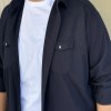 پیراهن کتان دوجیب LEVIS رنگ سورمه ای سایز5XL