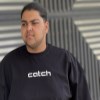 تیشرت پنبه ماکان CATCH رنگ مشکی سایز 6XL